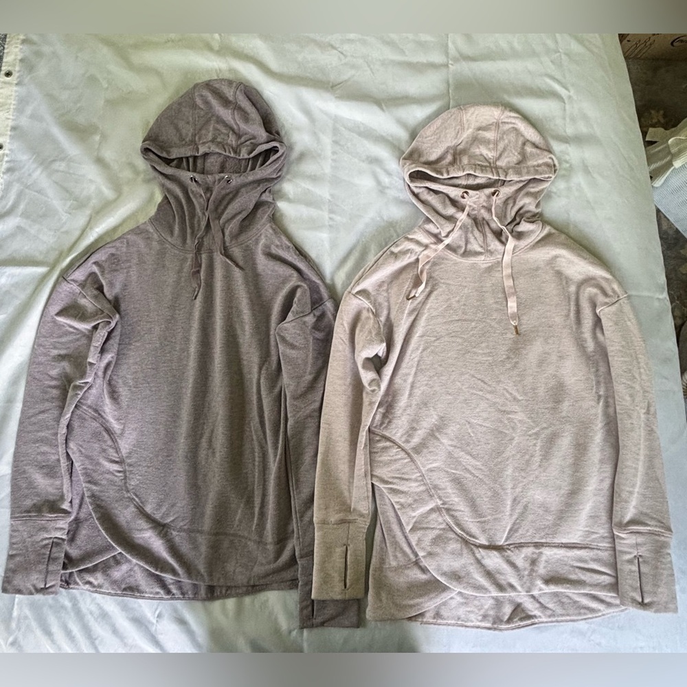 Yogalicious Purple and Pinks Hooded Sweatshirt Set of 2 XS